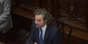 Santiago Cafiero da informe de gestión ante el Senado