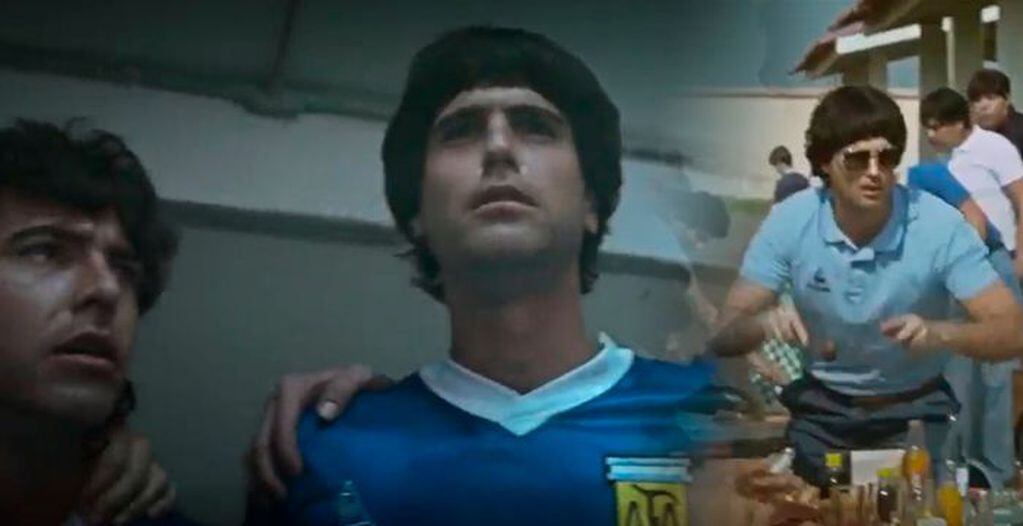 La enemistad entre Pasarella y Maradona es un tema recurrente en la serie.