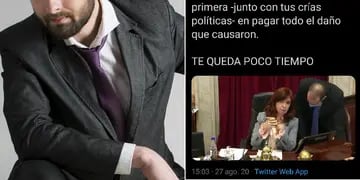 Tuit de "El Presto" contra CFK