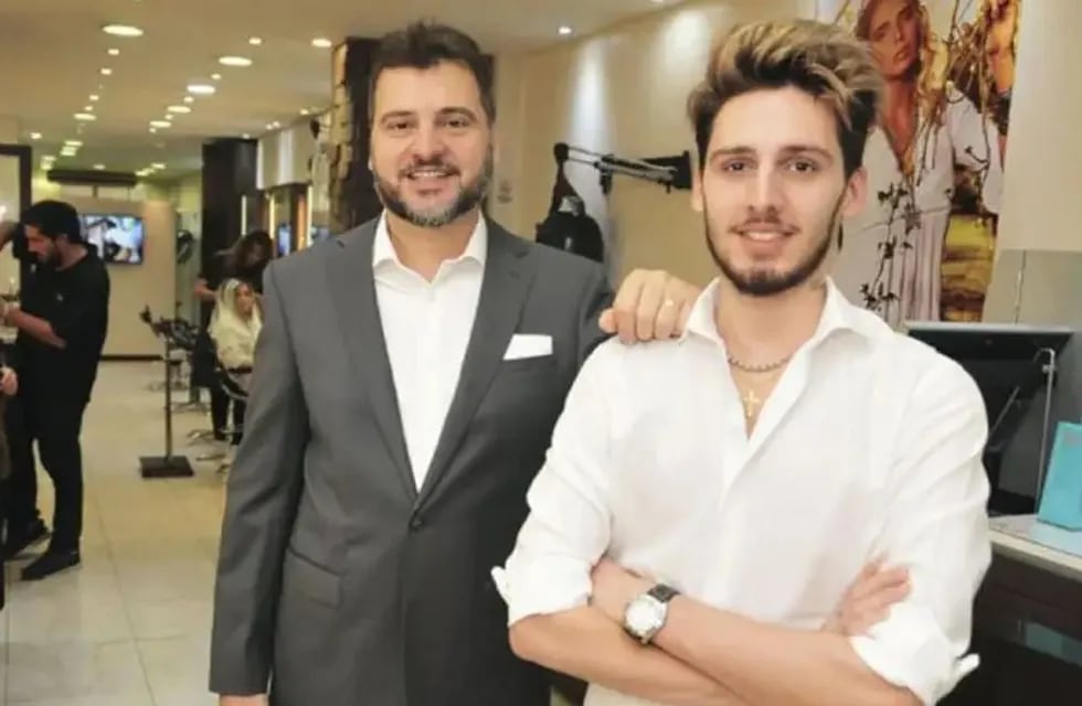 El peluquero de Alberto Fernández, Marcelo Cuggini (izquierda).
