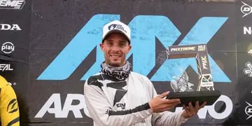 El piloto mendocino se adjudicó la tercera fecha del Campeonato Argentino de Motocross que se realizó en San Rafael, en la divisional MX3B. 