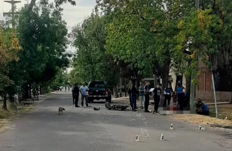 El accidente se produjo esta mañana en San Rafael. Gentileza Ministerio de Seguridad.