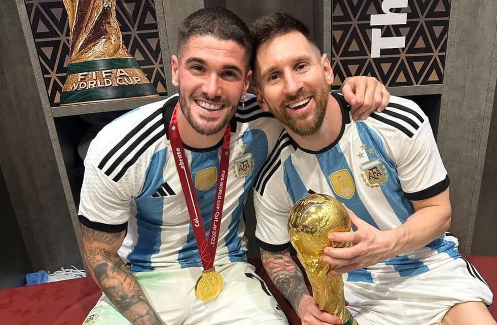Rodrigo de Paul y Lionel Messi