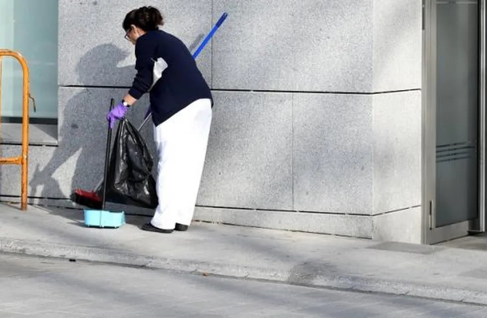 Imagen ilustrativa trabajadora de limpieza. Foto: Gentileza