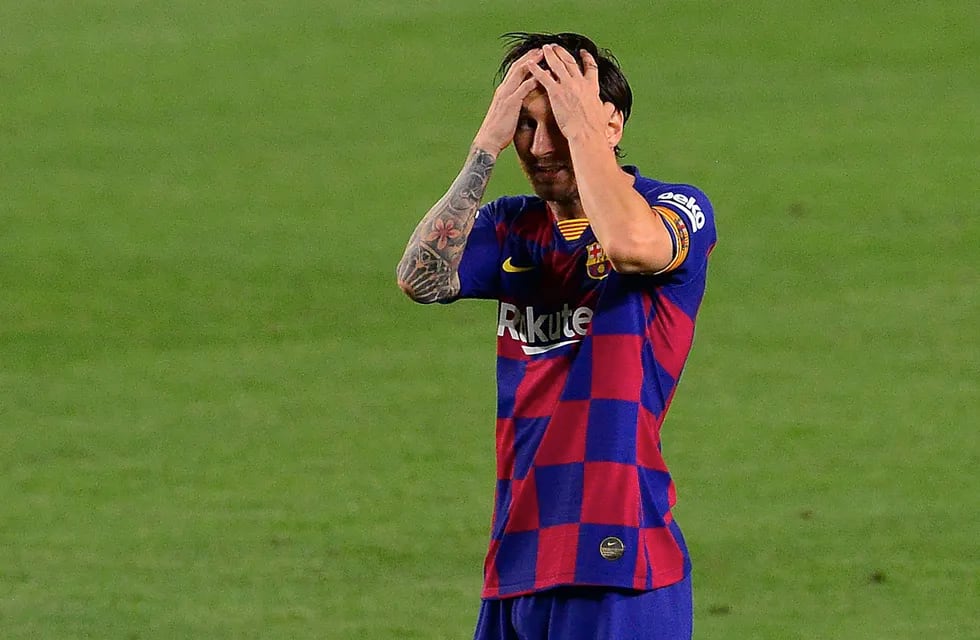 Barcelona perdió la liga en manos del Real Madrid y el astro Messi explotó. / Gentileza.