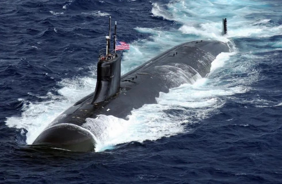Submarno nuclear estadounidense. Imagen de referencia.