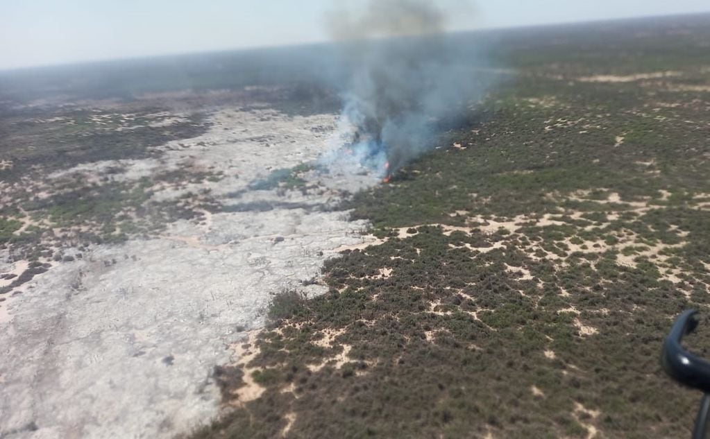 Identificaron al hombre acusado de haber iniciado un incendio que devastó 700 hectáreas en Lavalle. | Foto: Ministerio de Seguridad