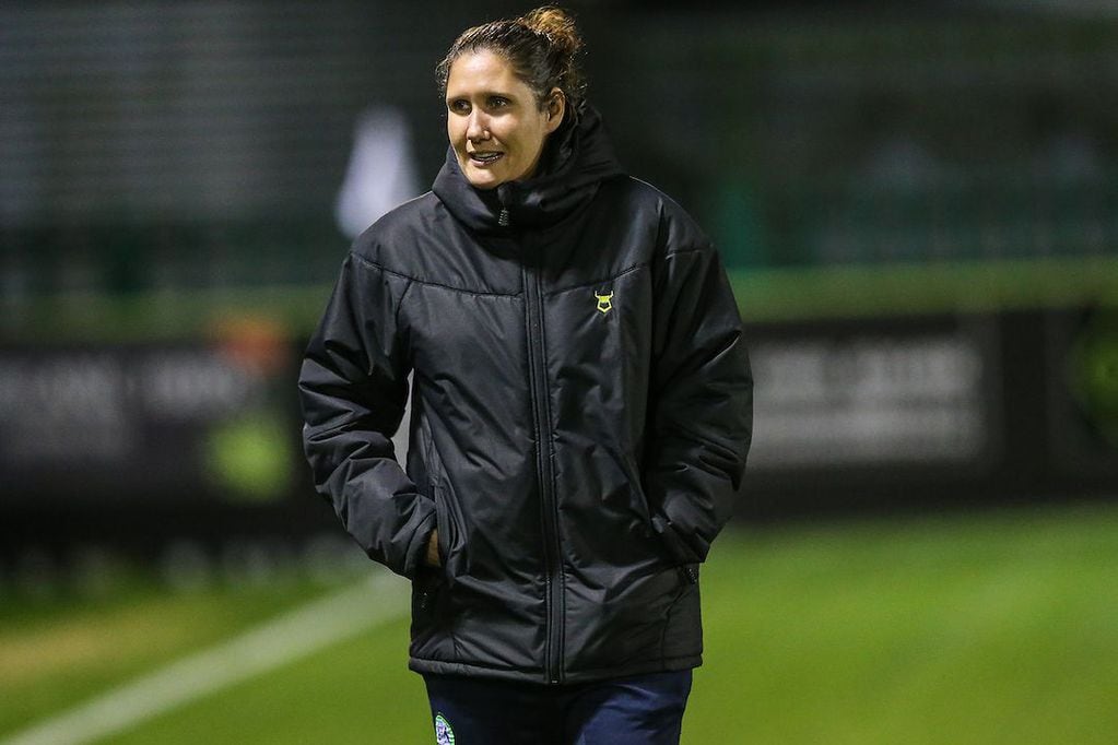 Forest Green Rovers academy manager Hannah Dingley during the FA Youth Cup match between Forest Green Rovers and Helston Athletic at the New Lawn, Forest Green, United Kingdom on 29 October 2019.
