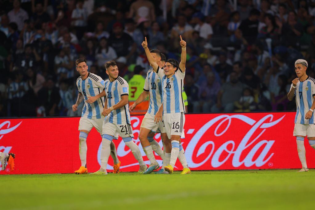 A pesar de la sorpresiva eliminación de Argentina en el Mundial Sub 20, Luka Romero fue una de las figuras. (Prensa Argentina) 