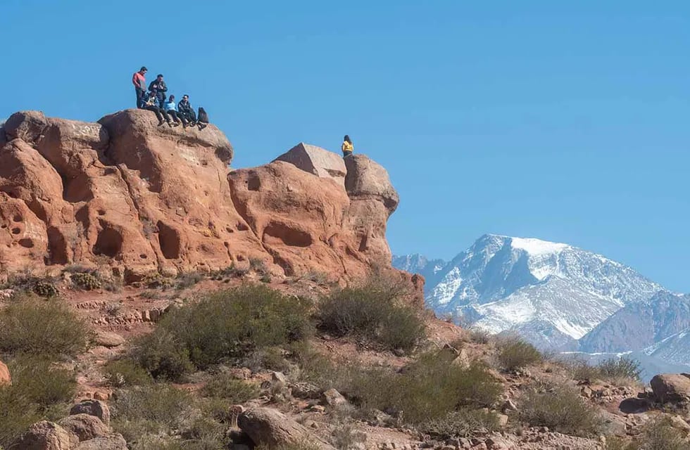 Potrerillos y los destinos de montaña y aire libre fueron los preferidos por los visitantes de otras provincias. Foto: Ignacio Blanco / Los Andes.