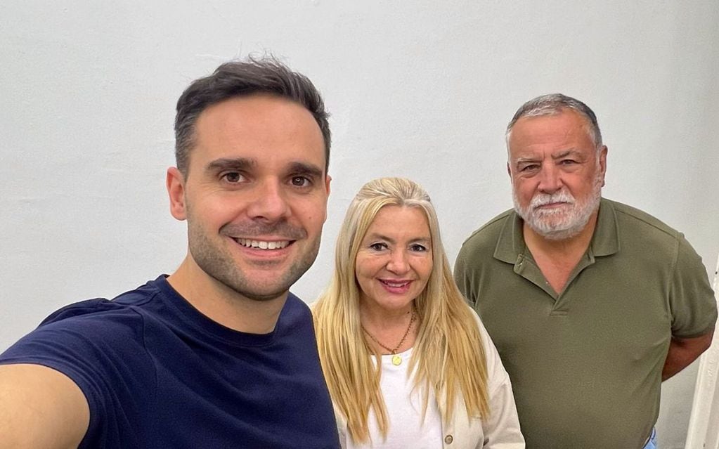 Gabriel Pradines junto a Laura Balsells Miró y Martín Rostand integran una de las listas del Pro que competirá por la presidencia del partido en Mendoza.