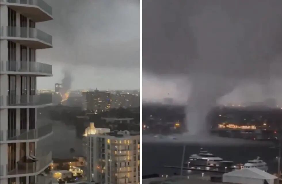Un tornado arrasó con todo a su paso en la ciudad de Fort Lauderdale.