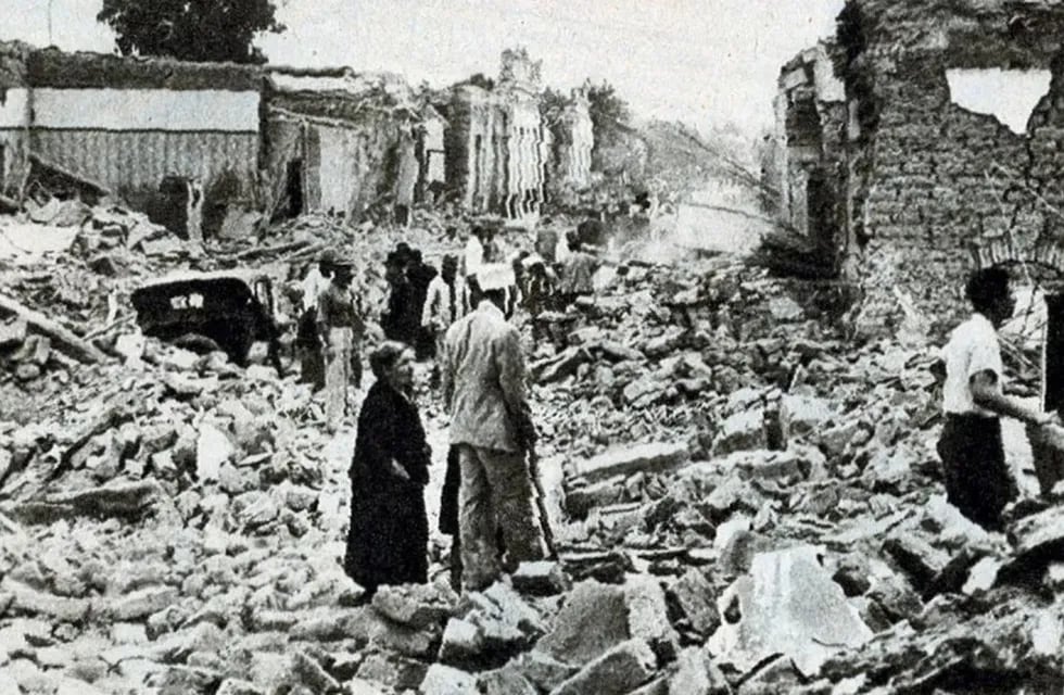 Imagen del terremoto que en 1944 asoló San Juan.