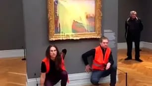 Cuadro de Claude Monet vandalizado