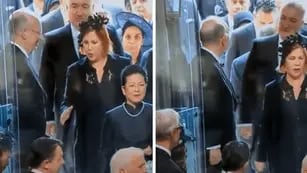 Video: el papelón que pasó la esposa del embajador argentino en el Reino Unido mientras asistía al funeral de Isabel II