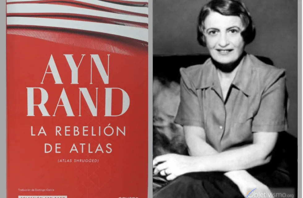 Ayn Rand, autora de "La rebelión de Atlas", uno de los libros en que se inspira Javier Milei