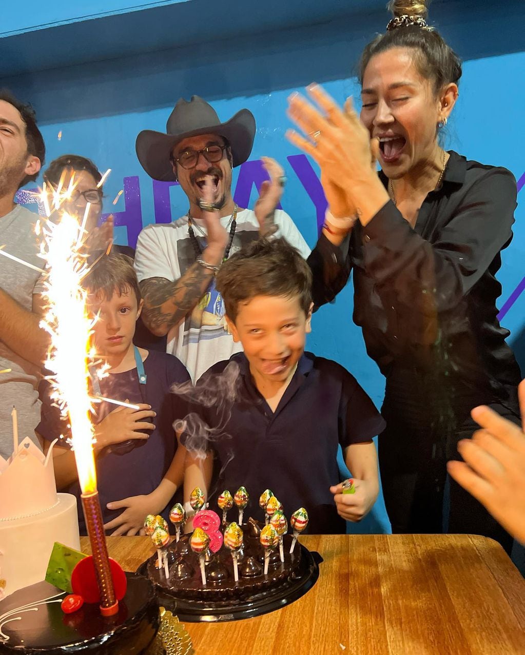 Jimena Barón y Daniel Osvaldo festejaron juntos el cumpleaños de su hijo Momo