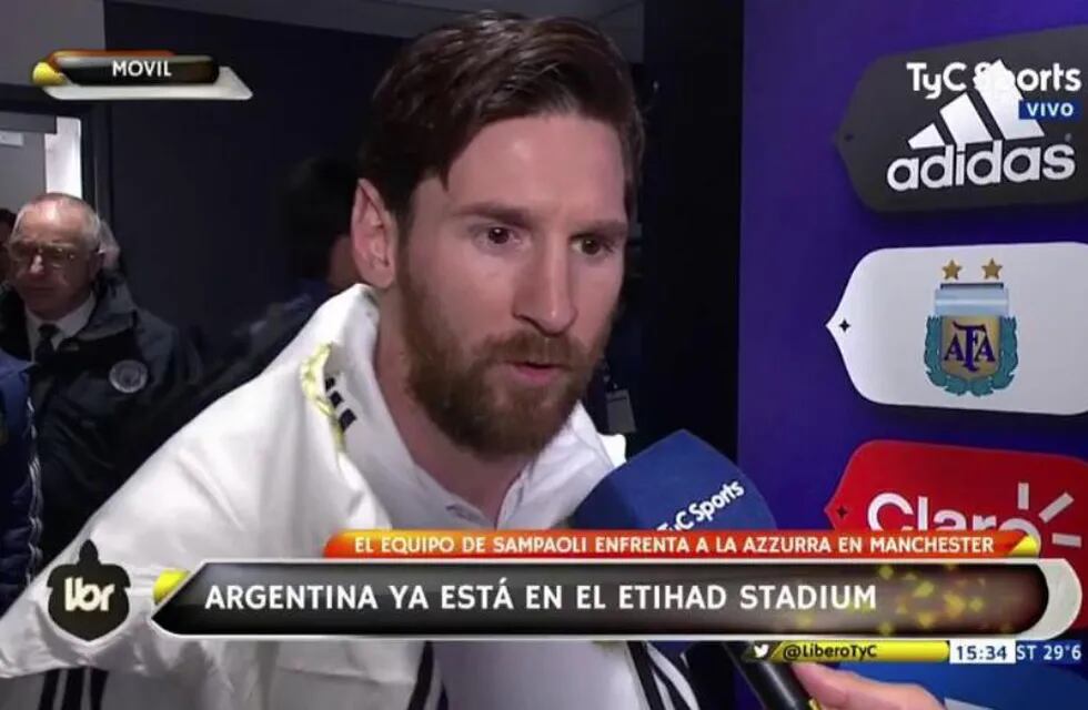 Messi: "Una lástima no poder jugar hoy, espero estar ante España" 