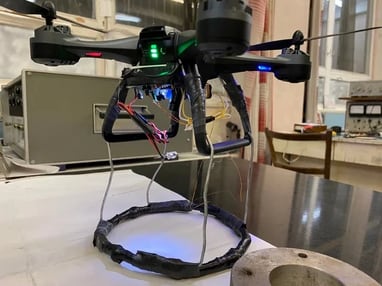 El drone antiminas que creó Igor Klymenko. - Gentileza