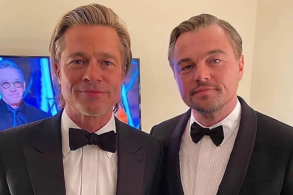 Brad Pitt y Leo Dicaprio, dos de las estrellas que usan autos eléctricos.