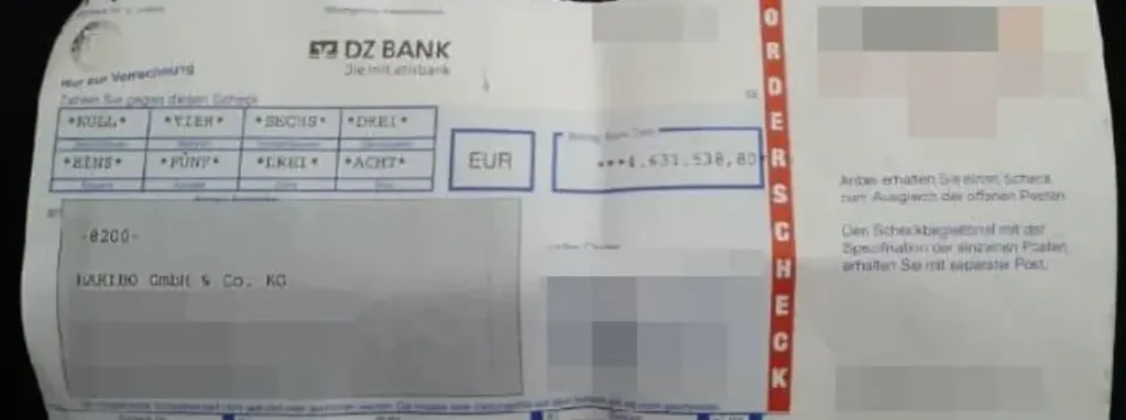 Anouar encontró un cheque por millones de dólares  - Foto Bild