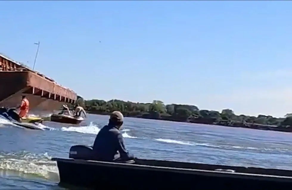 Una barcaza chocó contra una lancha en el río Paraná y hay un hombre desaparecido. / Foto: Gentileza