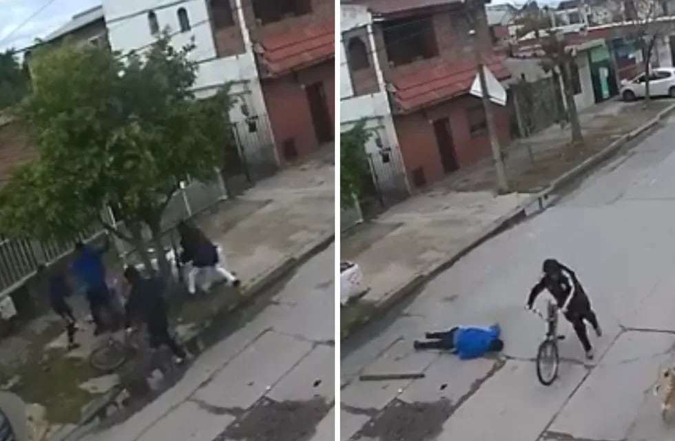 Tres delincuentes le dieron un palazo en la cabeza a un menor para robarle la bicicleta y lo dejaron convulsionando.