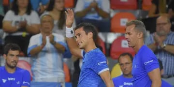 El tenista argentino, que cayó ante el chileno Jarry en el primer punto, analizó el juego y agradeció el aliento de la gente. 