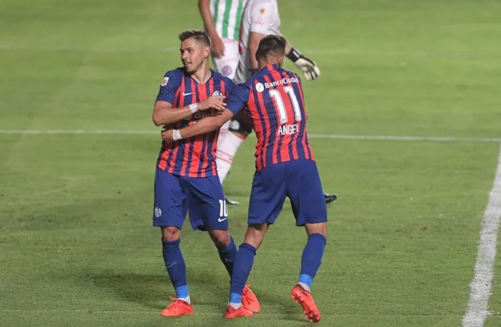 Oscar y Ángel Romero en el triunfo de San Lorenzo ante Argentinos por la Copa de la LPF