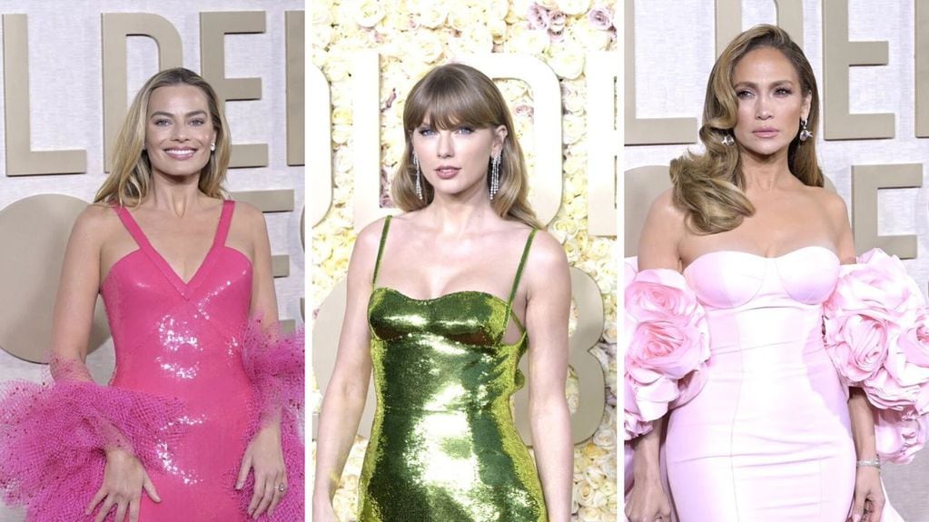 De Margot Robbie a Taylor Swift y Jennifer López: los looks de la alfombra roja de los Globos de Oro
