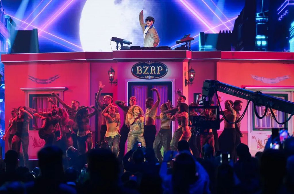 El impactante show de Shakira y Bizarrap, los más celebrados en los premios Latin Grammy 2023 (Gentileza)