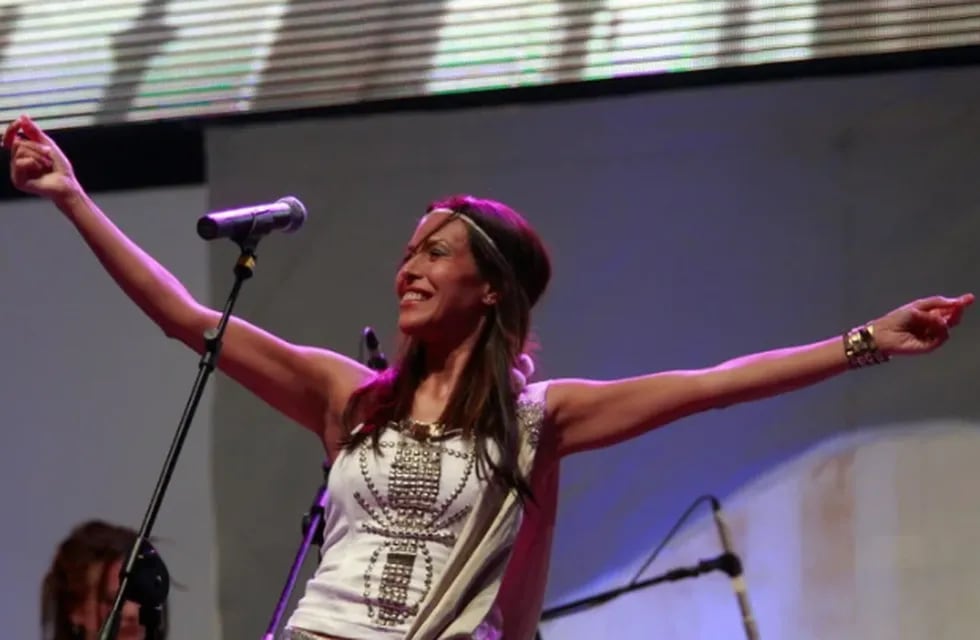 Roxana Carabajal, en la edición 2015 del festival de Cosquín