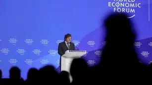 El presidente Javier Milei en el Foro Mundial de Davos 2023