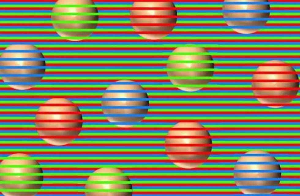 las esferas cambian de colores que cmbian de colores según las líneas que las atraviesan.