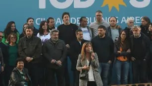 Frente de Todos organizó un acto en apoyo a Cristina Kirchner y volvió a arremeter contra la oposición por el “discurso de odio”