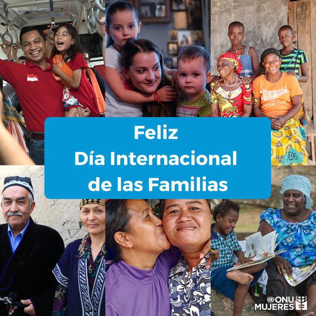 Posteo de la ONU en el Día Internacional de la Familia. Foto: Twitter/@ONU_es
