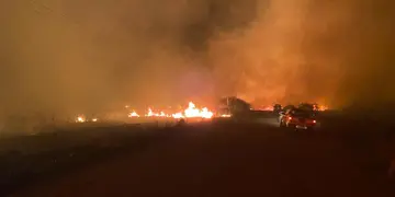 Incendios en Corrientes. (Federación Bomberos Voluntarios de Córdoba)