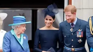 Príncipe Harry, Meghan Markle y Reina Isabel II
