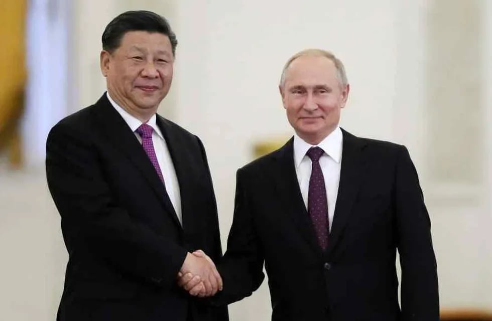 Xi Jinping y Vladimir Putin. (AP)