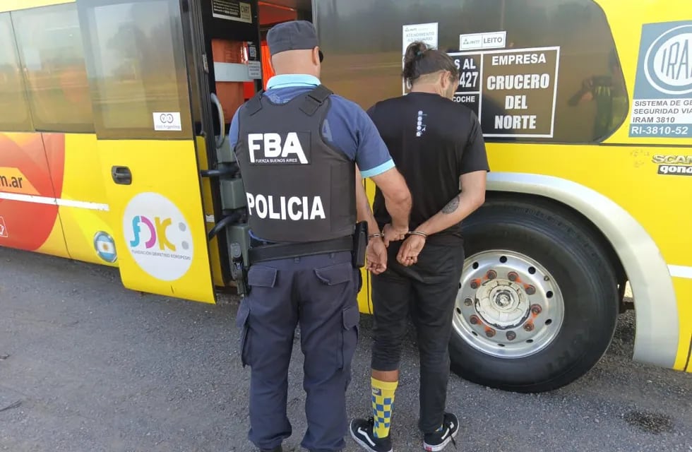 El turista italiano fue detenido cuando intentaba llegar a Misiones. | Foto: Ministerio de Seguridad y Justicia.