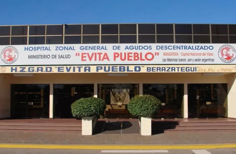 El Hospital Evita Pueblo de Berazategui, donde llegó muerta la niña de dos años.