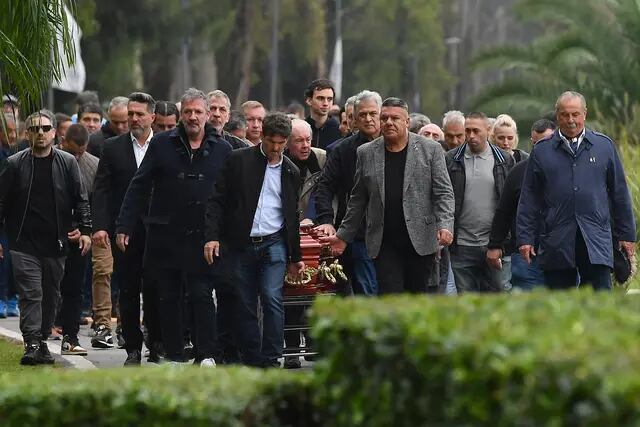 Funeral de César Luis Menotti en la sede de la AFA en Ezeiza