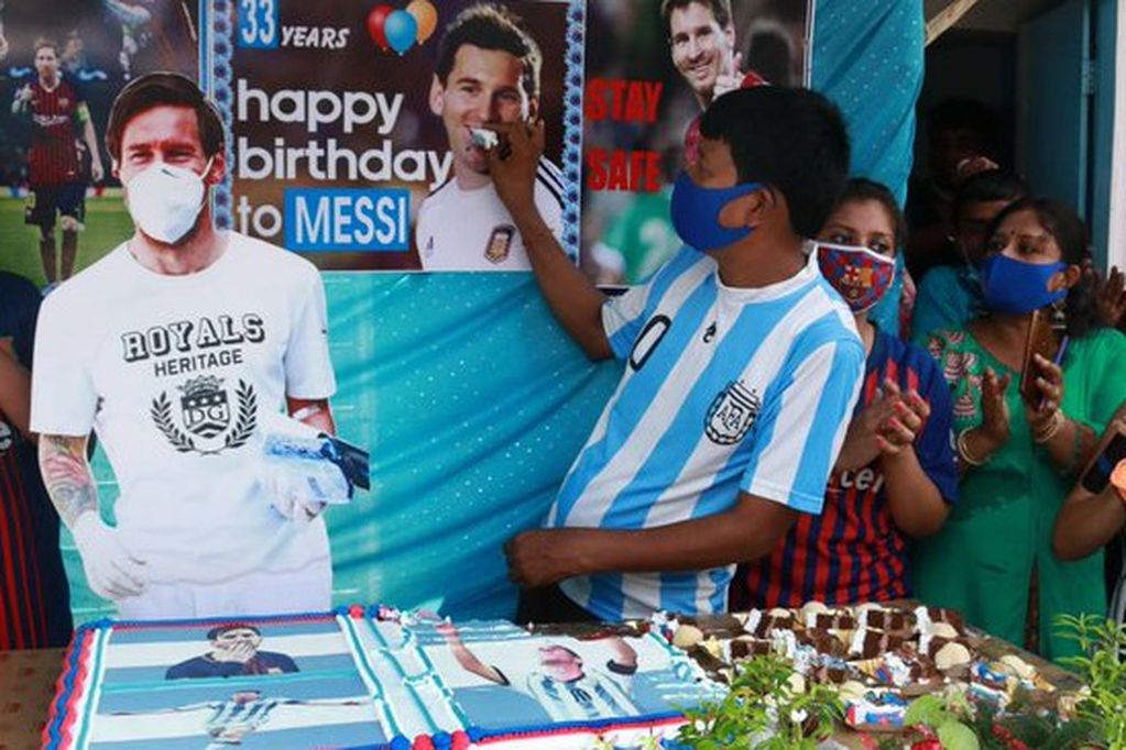 Los fanáticos de Messi en la India celebraron una vez más. / Twitter
