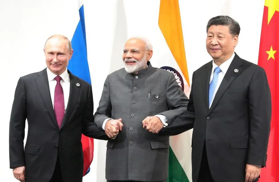Los presidentes de Rusia, India y China