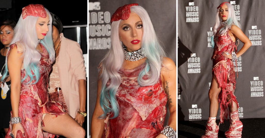 El vestido de carne de Lady Gaga