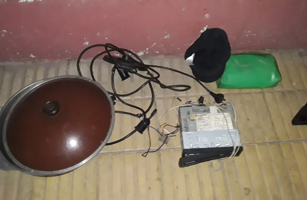 Algunos de los objetos robados. /Ministerio de Seguridad