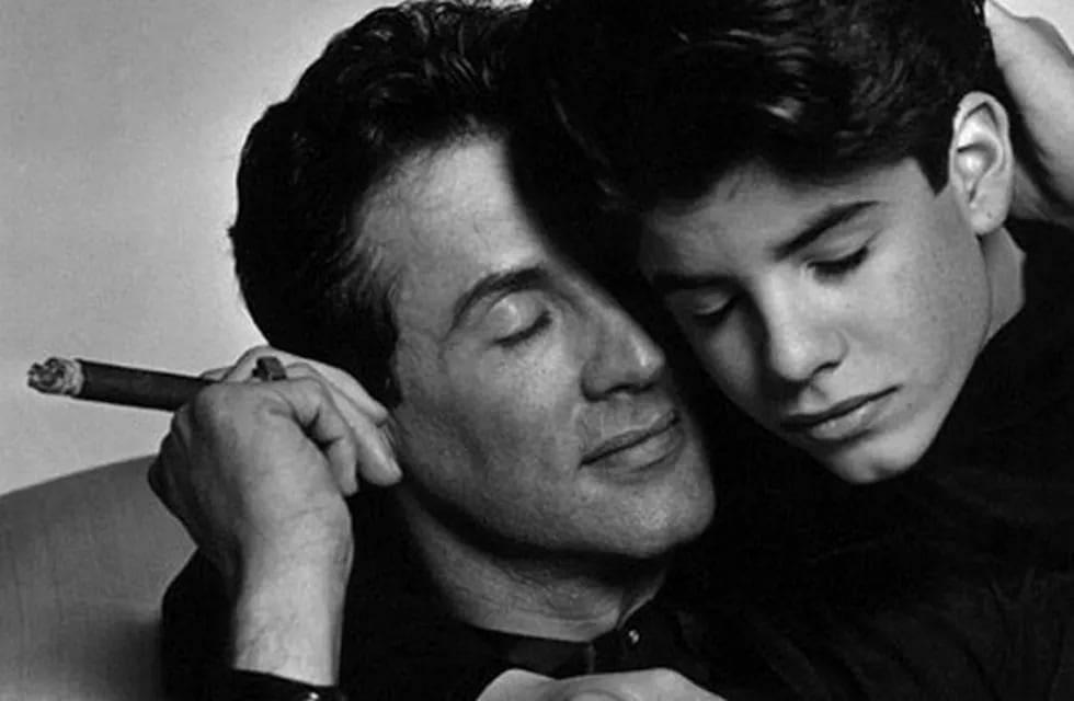 Silvester y Sage Stallone