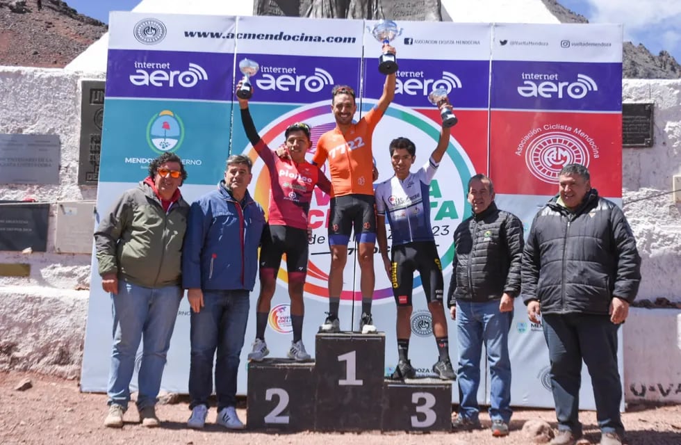 Mario Ovejero ganó la etapa reina en la Vuelta de Mendoza. - Foto: Mariana Villa/Los Andes