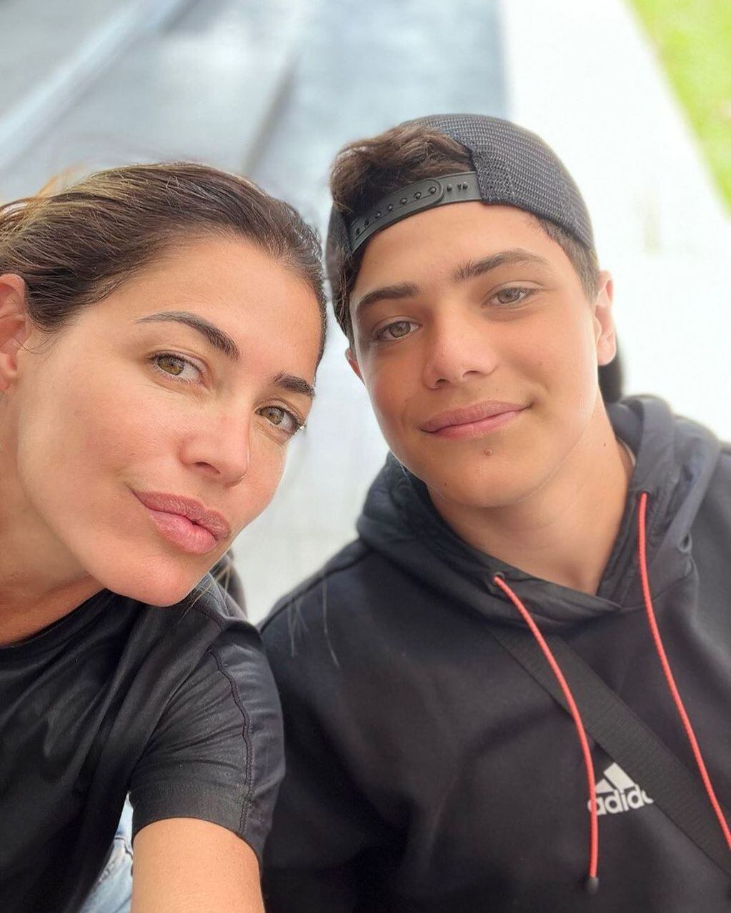 Pamela David y su hijo Felipe./ Instagram