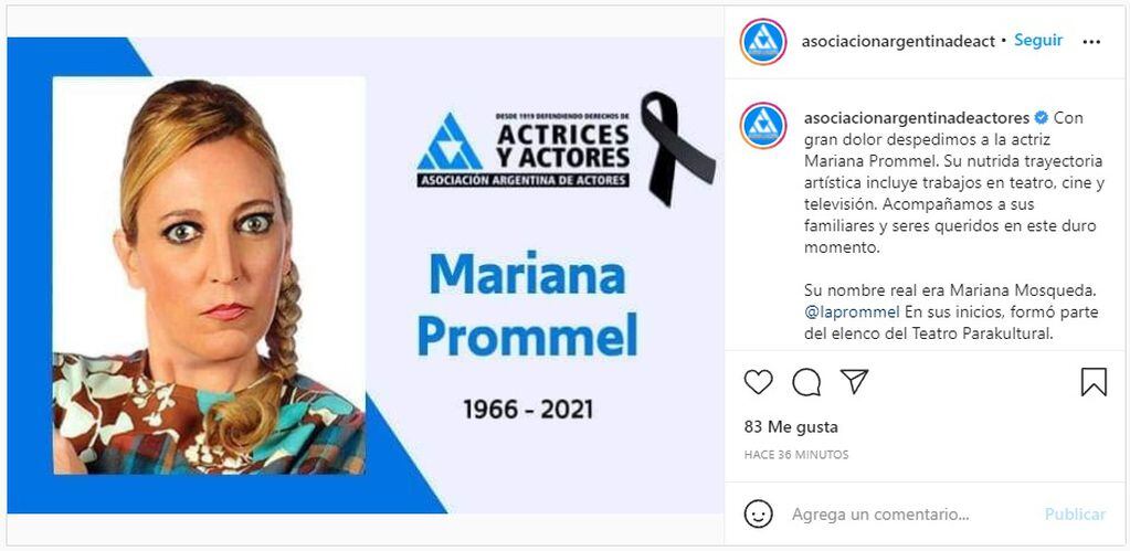 Consternación en el mundo de los actores: Murió una queridísima actriz argentina 